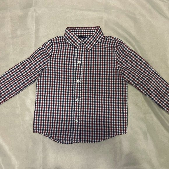 4t Boys Dress up - Button Up Dress Shirt - Plaid Button Up Shirt - Andy & Evan - Picture 3 of 5